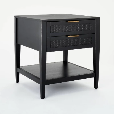 East Bluff 2 Drawers Woven Accent Table Black - Threshold™ Designed With Studio McGee - Image 7