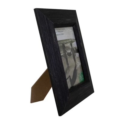 Northlight 10" Distressed Finish Black Picture Frame With Easel Back For 5" X 7" Photos - Image 2