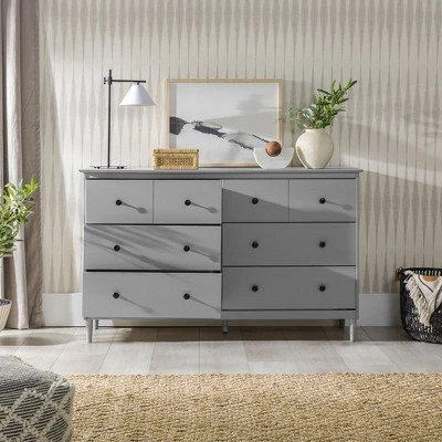 Stiva Classic Mid-Century Modern Horizontal 6 Drawer Dresser - Saracina Home - Image 5
