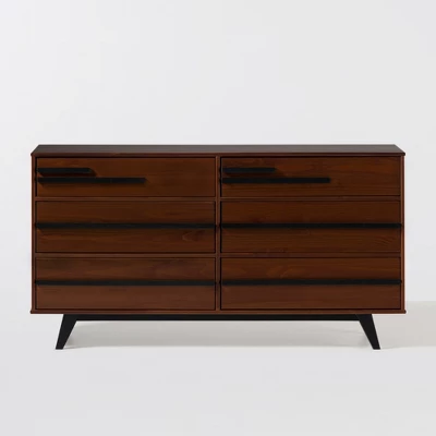 Modern 6 Drawer Double Dresser With Long Handles - Saracina Home - Image 19