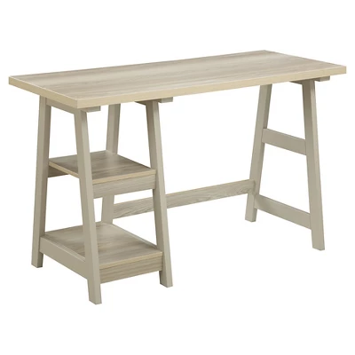 Designs2Go Trestle Desk With Shelves - Breighton Home - Image 13