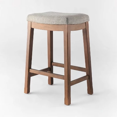 Candor Wood And Upholstered Saddle Counter Height Barstool - Threshold™ - Image 7