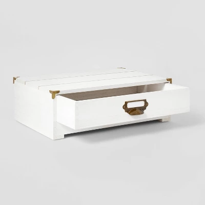 Monitor Stand White Wood - Threshold™ - Image 2