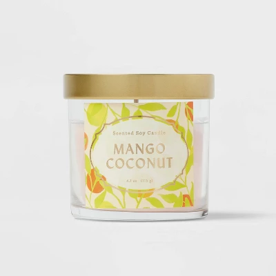 Glass Jar Mango Coconut Candle - Opalhouse⢠- Image 4