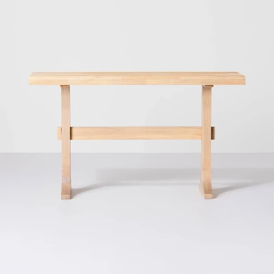 Pedestal Wood Console Table - Natural - Hearth & Hand™ With Magnolia - Image 2