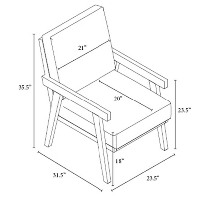 Grantsville Wood Frame Accent Chair With Grid Back - Threshold™ Designed With Studio McGee - Image 6