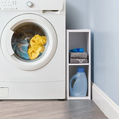 IRIS USA 2 Tire Space Saving Cube Organizer With Height Adjustable Shelf