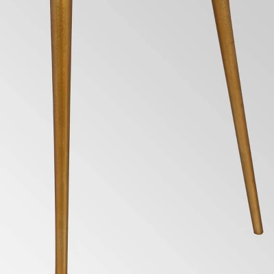 Everts Modern Accent Table Brass - Christopher Knight Home - Image 2