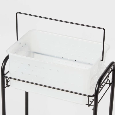 Bathroom Storage Cart Black - Room Essentials™ - Image 3