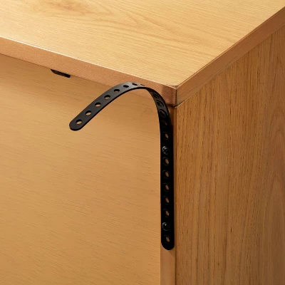 Wood & Cane Transitional Media Console - Hearth & Hand™ With Magnolia - Image 5