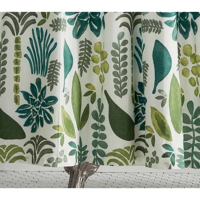 Jardin Shower Curtain Green/Blue - Jungalow By Justina Blakeney - Image 2