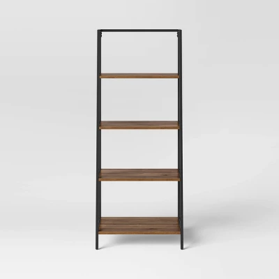 60" Loring 4 Shelf Trestle Bookshelf Walnut - Threshold™ - Image 2