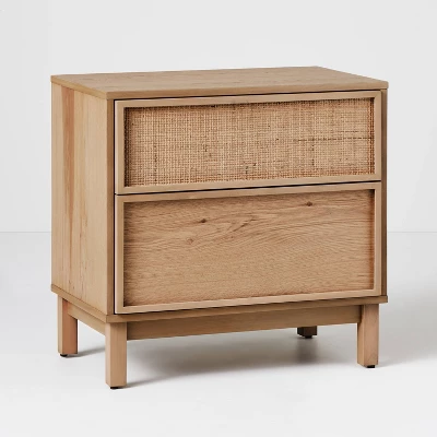 Wood & Cane Transitional Nightstand - Hearth & Hand™ With Magnolia - Image 9