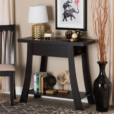 Herman Wood 1 Drawer Console Table - Baxton Studio - Image 7