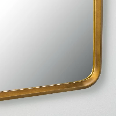 Arched Metal Frame Mirror Brass Finish - Hearth & Hand™ With Magnolia - Image 3
