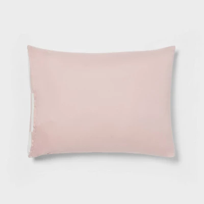 Dash Stripe Printed Microfiber Reversible Comforter & Sheets Set Ivory/Light Pink - Room Essentials™ - Image 5