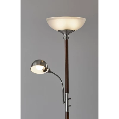 Lexington Combo Floor Lamp Black - Adesso - Image 2