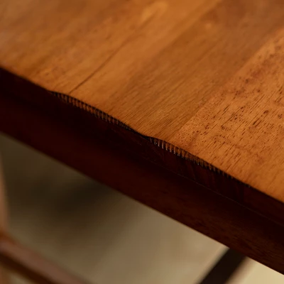 Set Of 2 Traditional Distressed Wood Dining Chairs - Saracina Home - Image 2