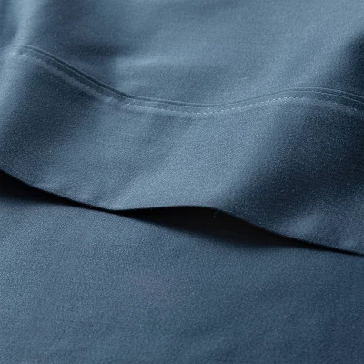 Standard 800 Thread Count Solid Performance Pillowcase Set Indigo - Threshold™