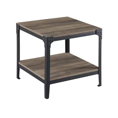 Set Of 2 Benny Urban Industrial Angle Iron Side Tables - Saracina Home - Image 13