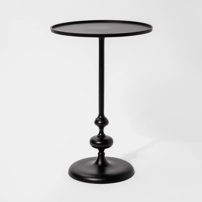 Londonberry Turned Metal Accent Table Black - Threshold - Image 9