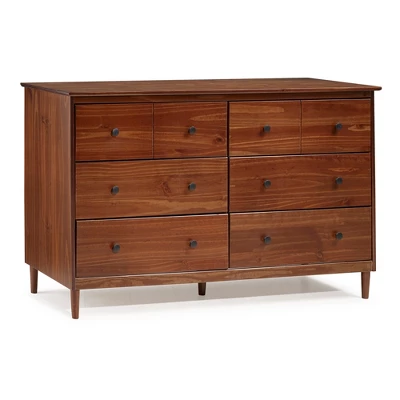 Stiva Classic Mid-Century Modern Horizontal 6 Drawer Dresser - Saracina Home - Image 18