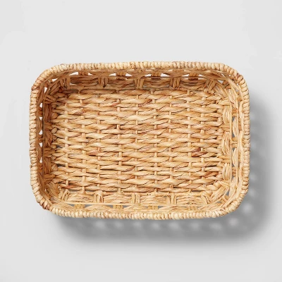 Rectangular Twisted Open Checkered Weave Basket - Brightroom™ - Image 2