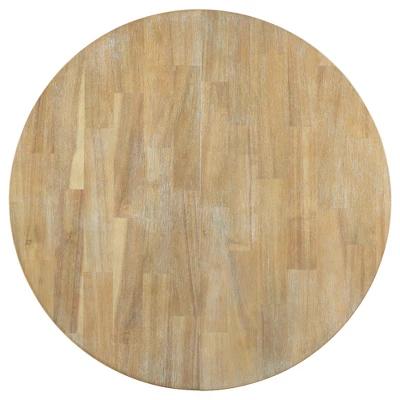 5 PCS Round Wood Extendable Dining Table Set With 4 Upholstered Dining Chairs-ModernLuxe - Image 9