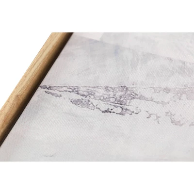 58" X 38" Tonal Abstract Framed Canvas - Threshold™ Designed With Studio McGee - Image 3