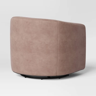 Large Aveline Swivel Chair Blush Velvet - Threshold™ - Image 3