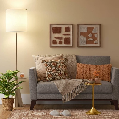 Modern Floor Lamp With Table Brass (Includes LED Light Bulb) - Threshold™ - Image 2