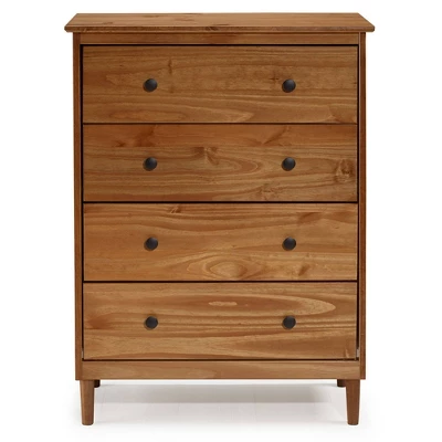 Stiva Classic Mid-Century Modern Vertical 4 Drawer Dresser - Saracina Home - Image 3