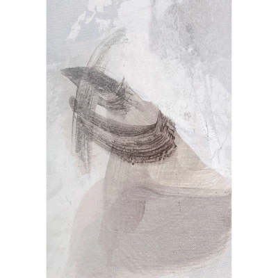 58" X 38" Tonal Abstract Framed Canvas - Threshold™ Designed With Studio McGee - Image 2