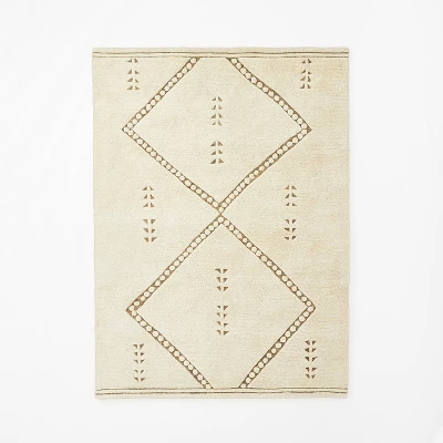 Cedar Hills Plush Geo Print Rug Cream - Threshold™ Designed With Studio McGee - Image 4