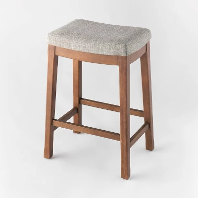 Candor Wood And Upholstered Saddle Counter Height Barstool - Threshold™ - Image 3