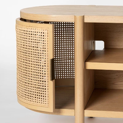 Portola Hills Caned Door TV Stand For TVs Up To 60" - Threshold™ Designed With Studio McGee - Image 3