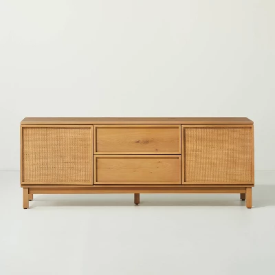 Wood & Cane Transitional Media Console - Hearth & Hand™ With Magnolia - Image 2
