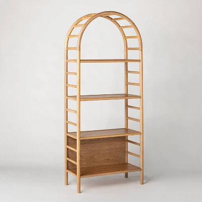 72" Holladay Curved Wooden Bookcase - Threshold™ Designed With Studio McGee - Image 12