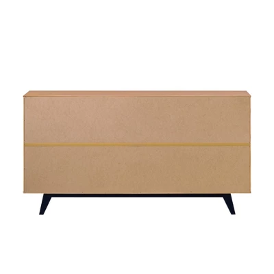 Modern 6 Drawer Double Dresser With Long Handles - Saracina Home - Image 4