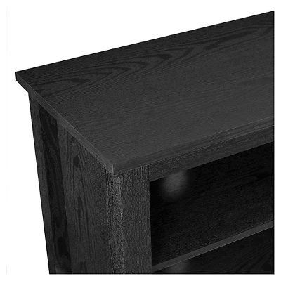 Transitional 6 Cubby Wood Open Storage Wood TV Stand For TVs Up To 80"- Saracina Home - Image 3