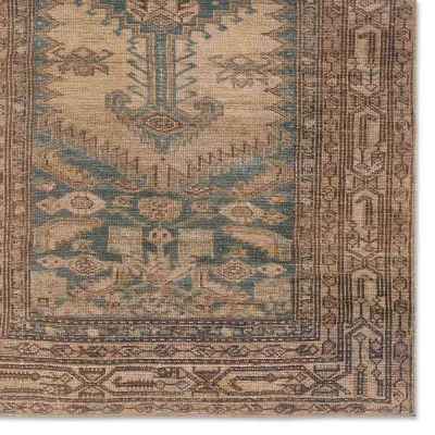 Reeves Medallion Runner Rug Brown/Blue - Jaipur Living - Image 3