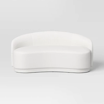 Lupine Curved Loveseat Cream Boucle - Threshold™ - Image 2