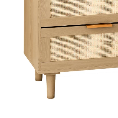 43.31" 6-Drawer Rattan Dresser For Living Room And Bedroom - ModernLuxe - Image 8