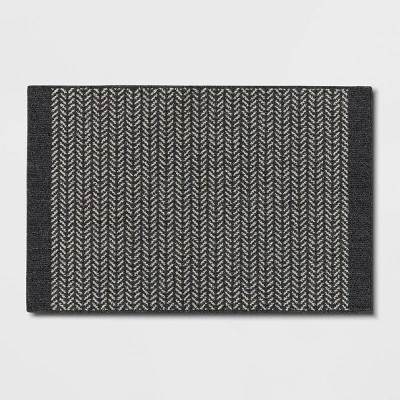 Herringbone Rug Gray - Threshold™ - Image 4