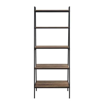 72" Open Storage Ladder Bookshelf - Saracina Home - Image 5