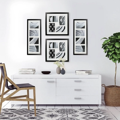 Thin Collage Frame Holds Four 4" X 6" Photos Black - Room Essentials™ - Image 3