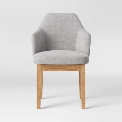 Kinston Curved Back Upholstered Dining Chair - Threshold™ - Image 2