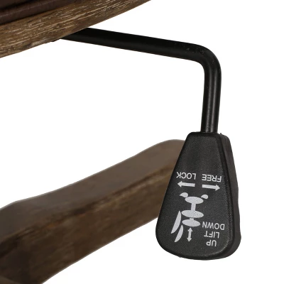 Coulee Contemporary Upholstered Roll Back Swivel Office Chair Dark Brown/Natural - Christopher Knight Home - Image 9