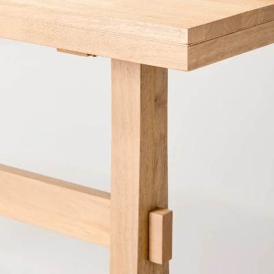 Pedestal Wood Console Table - Natural - Hearth & Hand™ With Magnolia - Image 3