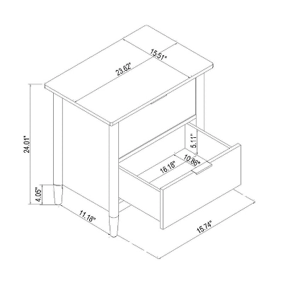2-Drawer Wood Nightstand - Hearth & Hand™ With Magnolia - Image 6